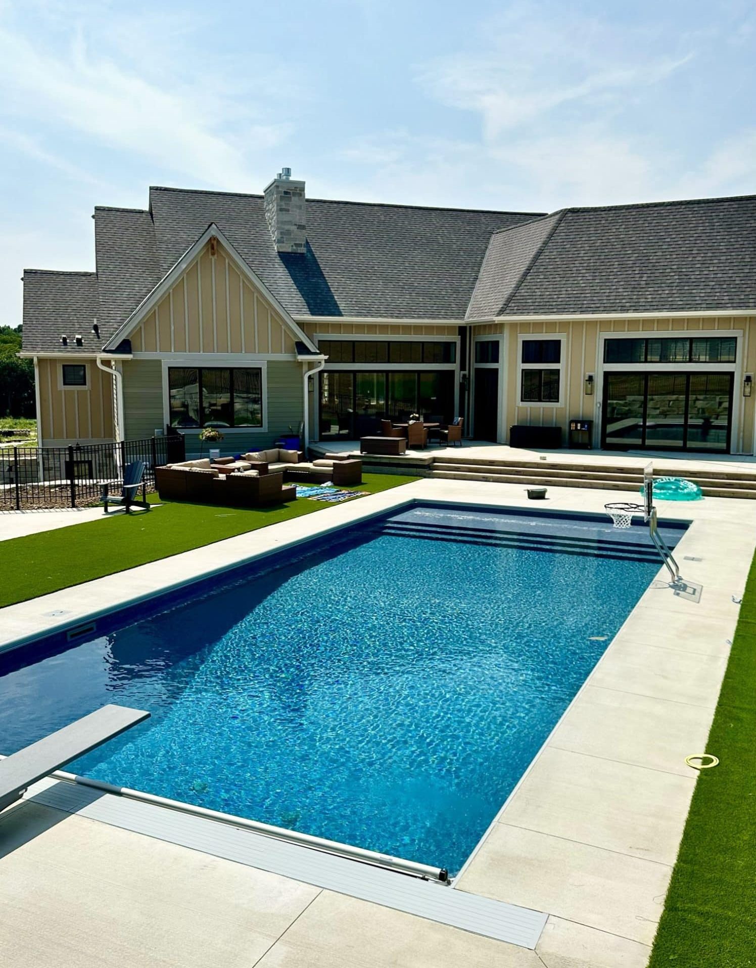 pool contractors in Franklin, custom inground pools Franklin WI, backyard pool design Franklin WI
